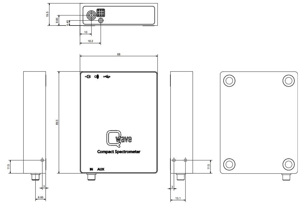 Schematic - Broadcom Qwave AFBR-S20W1x Spectrometers Schematic - Broadcom Qwave AFBR-S20W1x Spectrometers